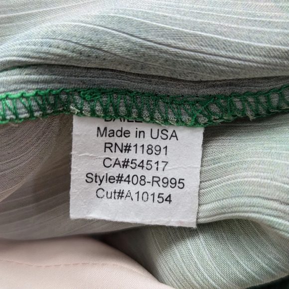 Bailey 44 Cosmic Watercolor Tie Front Mini Dress Green Pink Small - Picture 4 of 11